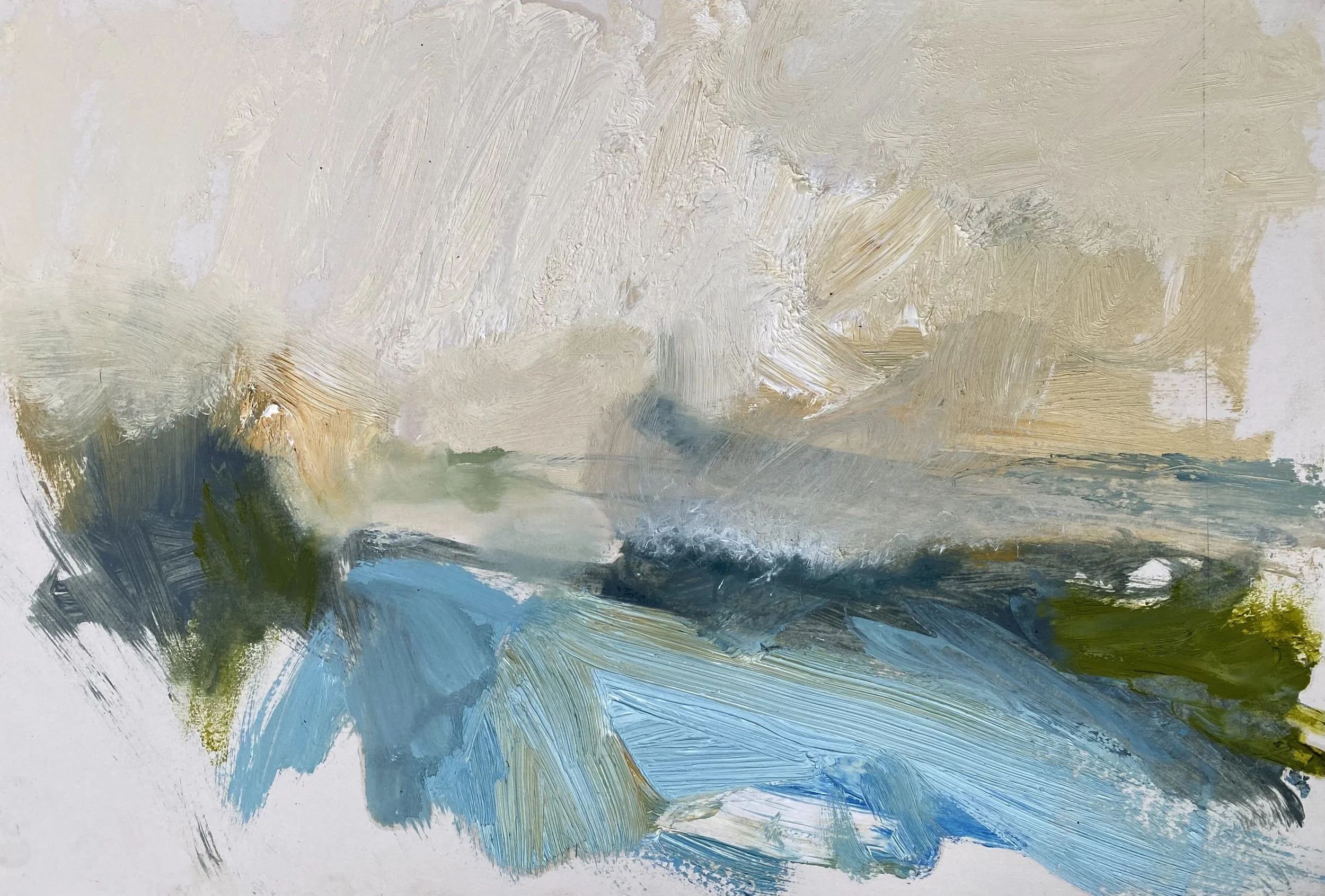 After Turner I, Oil on paper, 2026