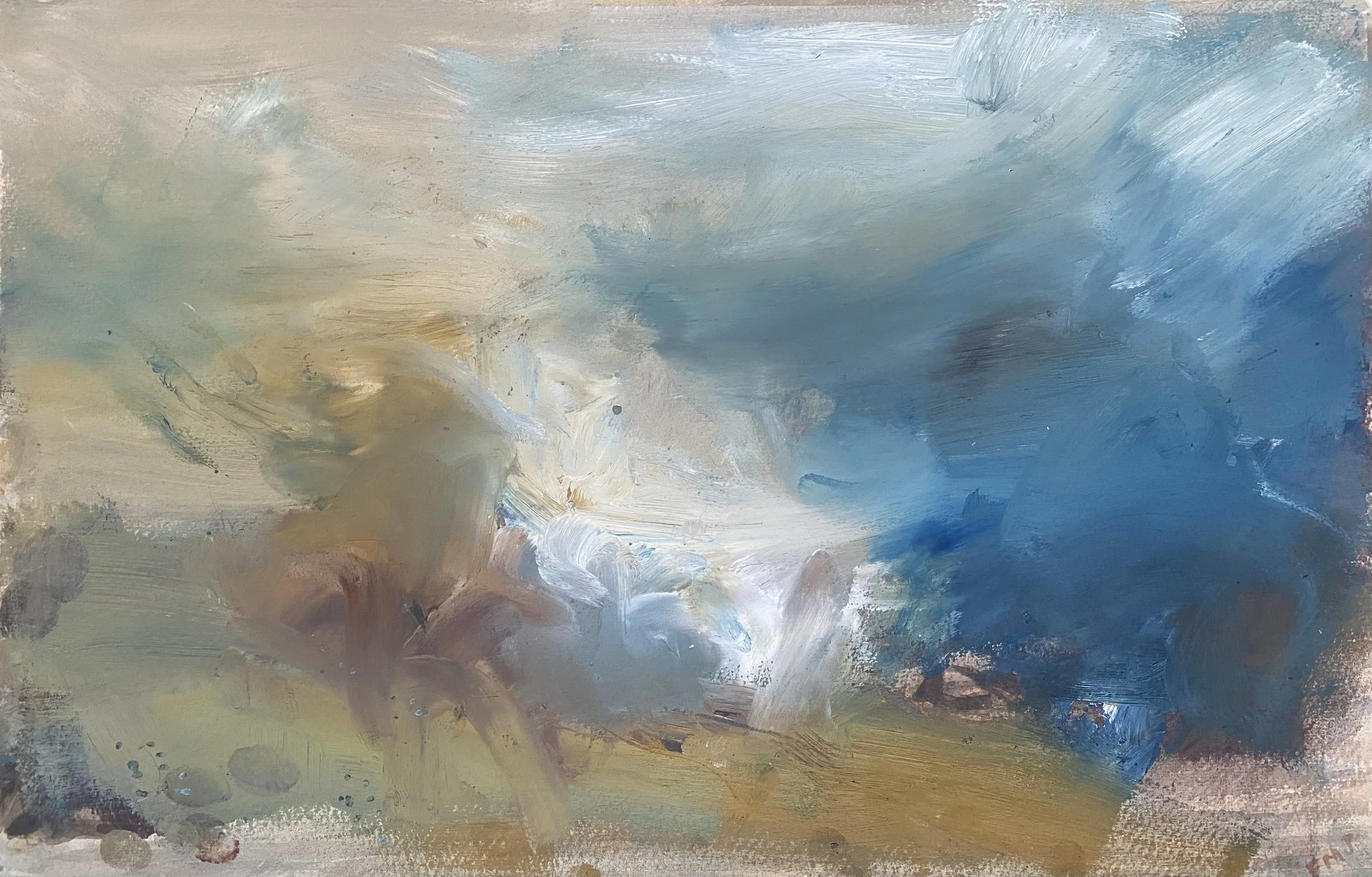 After Turner I, Oil on paper, 2026