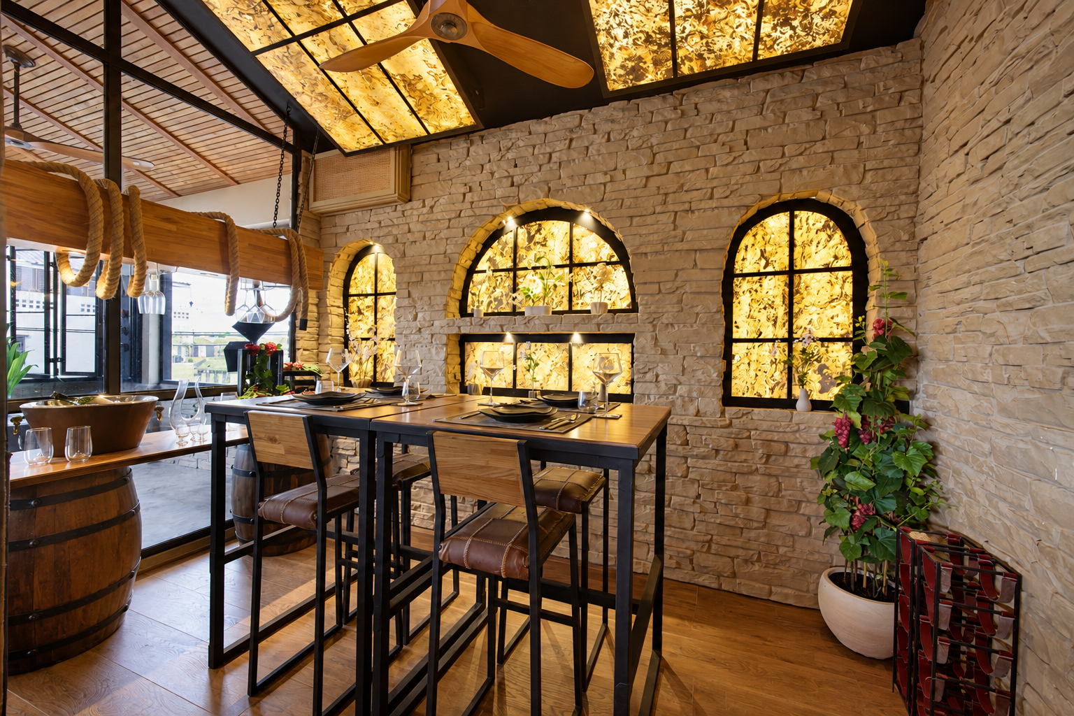 Rooftop Dining Area