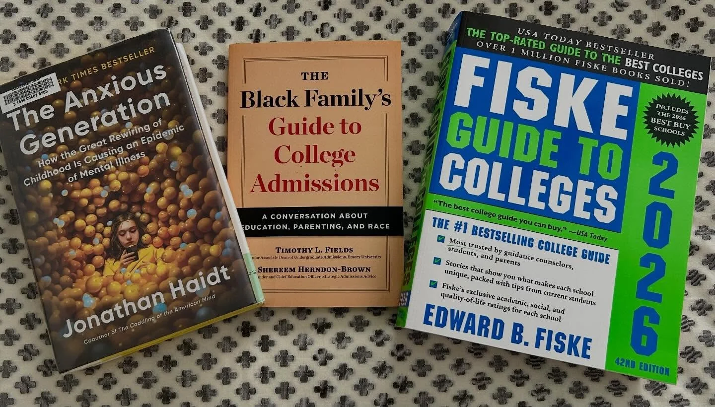 Educational consultants do a lot of reading and learning in order to best help students and families. Here are my current reads! 

#collegeconsulting #classof2027 #classof2028