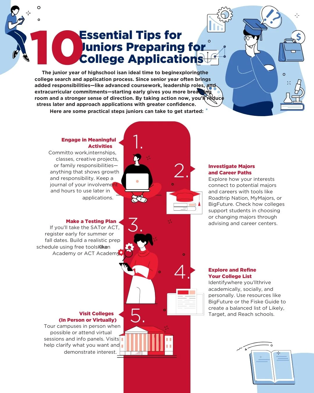 Going to be a high school junior in the fall? 

Check out these steps you can take to start preparing for your next step!

#classof2028 #preparingforcollege @iecaheadquarters
