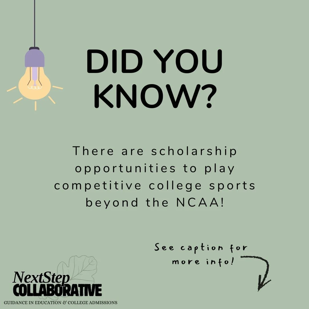 The NCAA is one option for student athletes, but the NAIA also provides the opportunity to play competitively in college &amp; earn scholarships! 

🏆 National Association of Intercollegiate Athletics (NAIA) @playnaia:
-250 NAIA schools
-29 sports + 