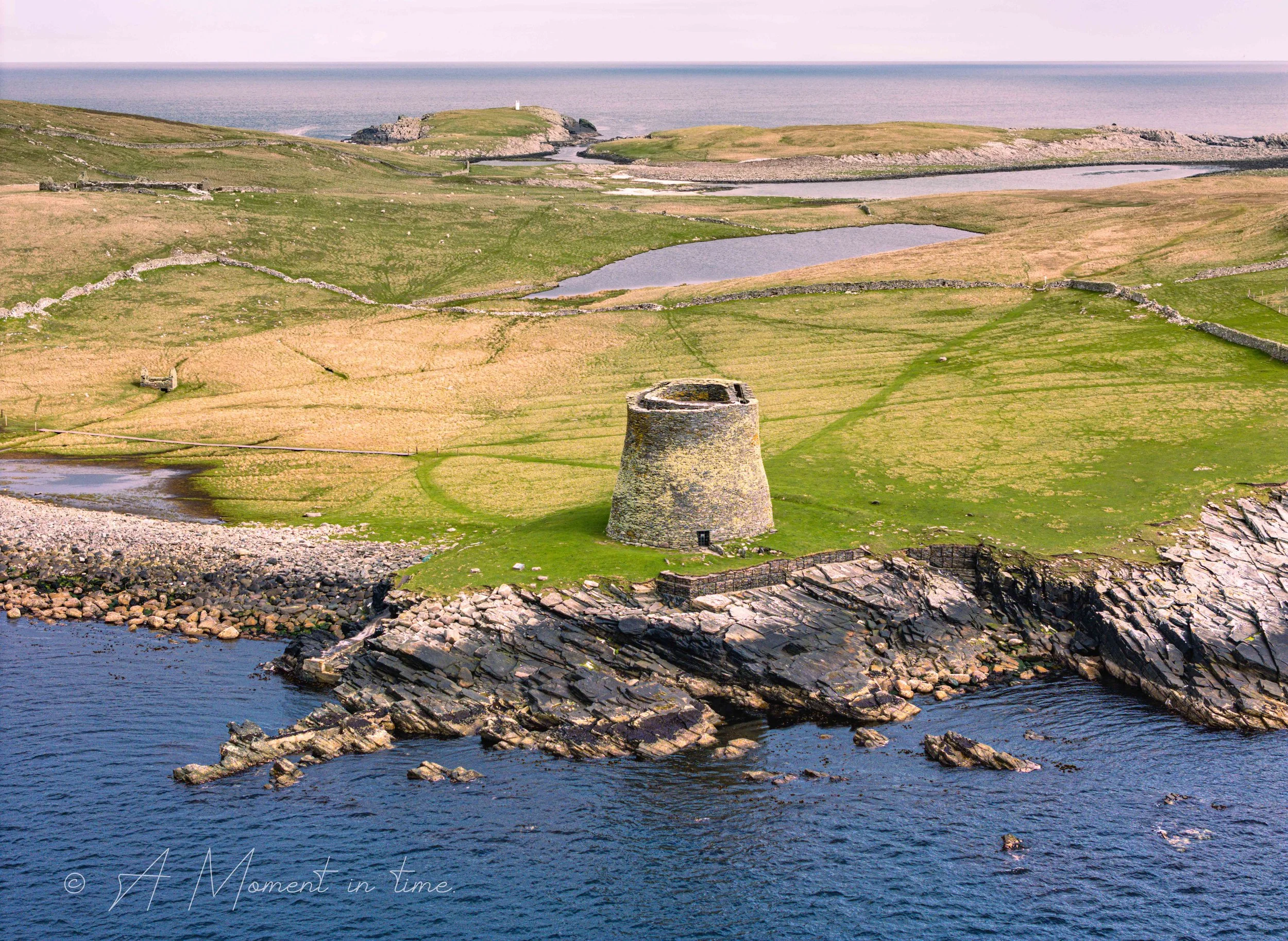 Broch of Mousa.  Most complete Bronze Age tower! 
