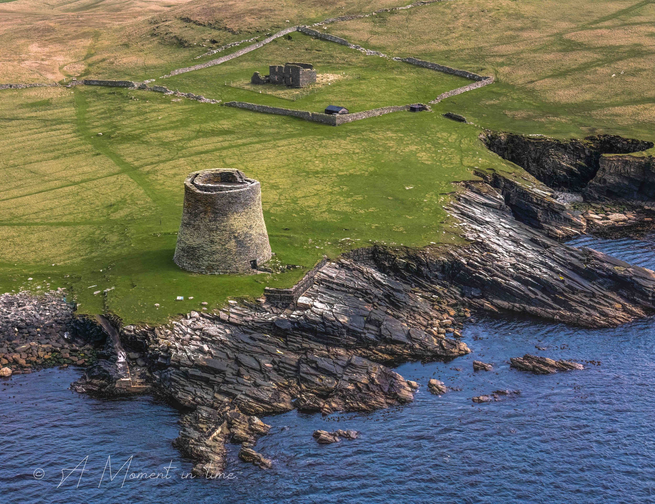 Broch of Mousa.  Most complete Bronze Age tower! 
