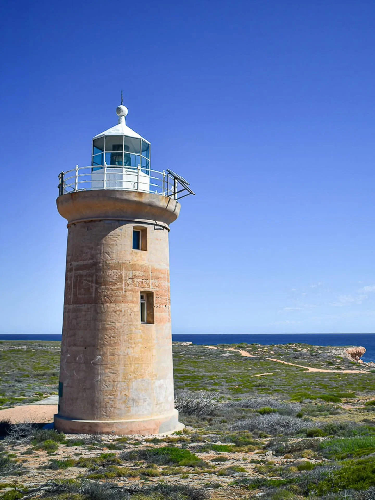 Cape Inscription Lighthouse - Standing at the edge of Dirk Harthog Island.

#lostroads 
#dirkhartogisland 
#capeinscription 
#lighthouse 
#WesternAustralia