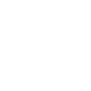 Stylized atom symbol with elliptical orbits and electrons on a black background.