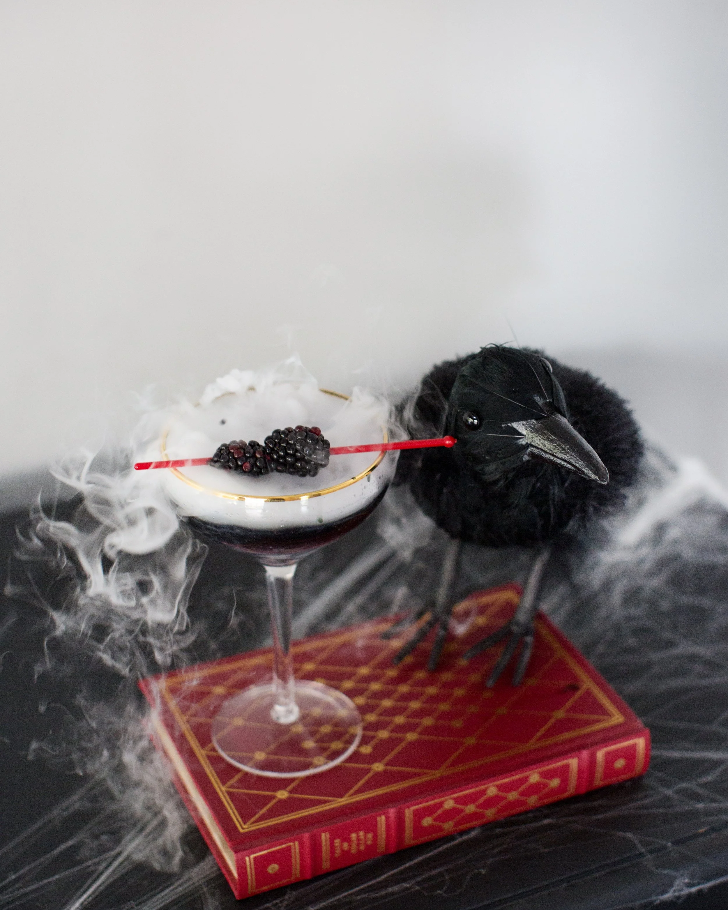 Create the Spooky Raven Cocktail for Halloween