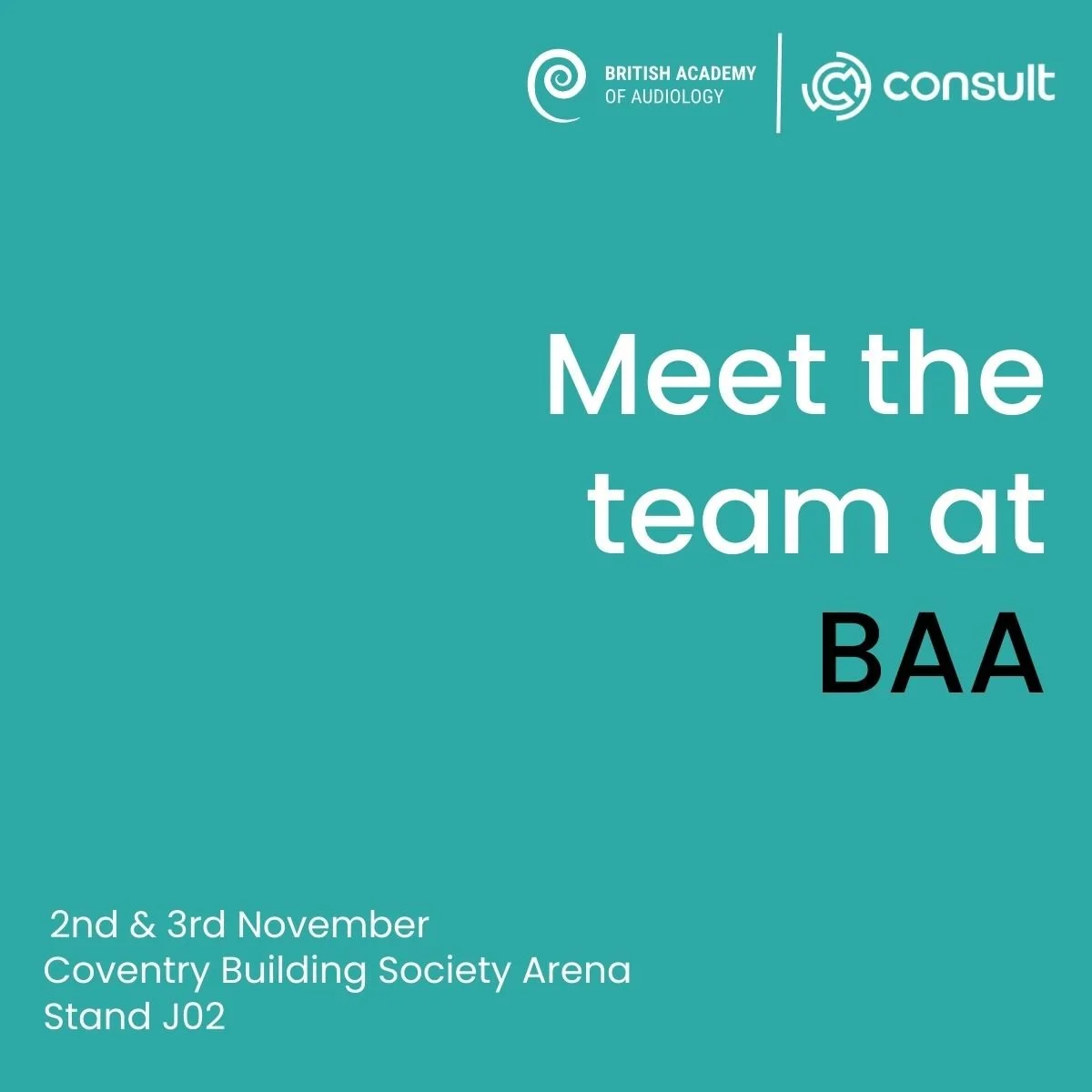 Attending marketing events template - British Academy of Audiology (BAA)