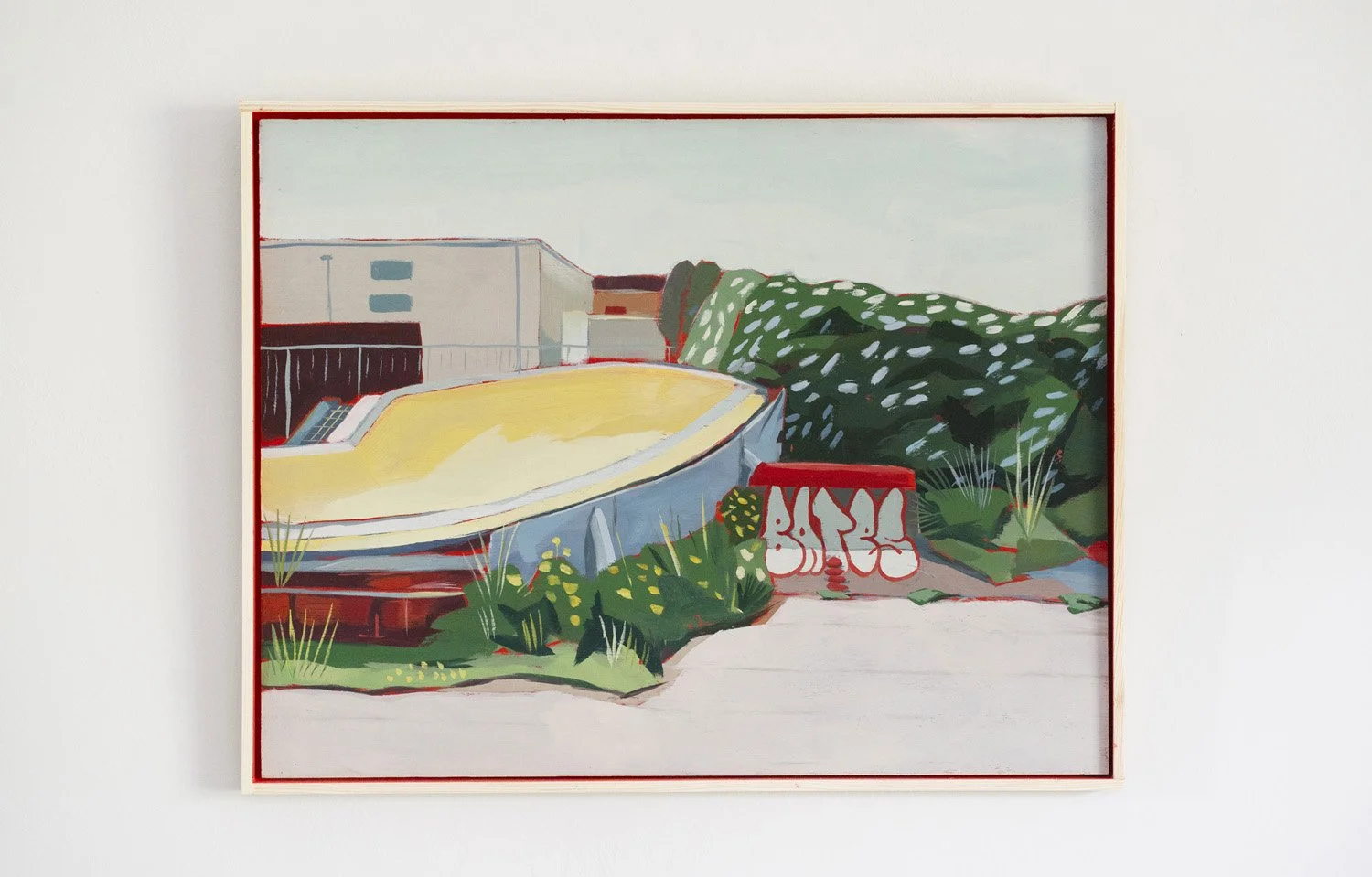 Pig Barrier Malmö, Oil on Panel