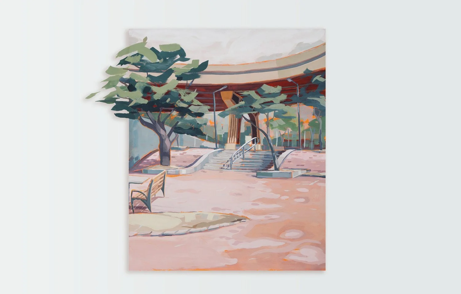 Brooklyn Banks for Nike SB, Gouache on Panel