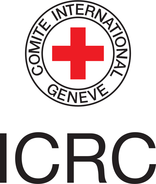 The logo of the International Federation of Red Cross and Red Crescent Societies, with a red cross in the center and the words 'COMITE INTERNATIONAL GENEVE' around it, on a black background.