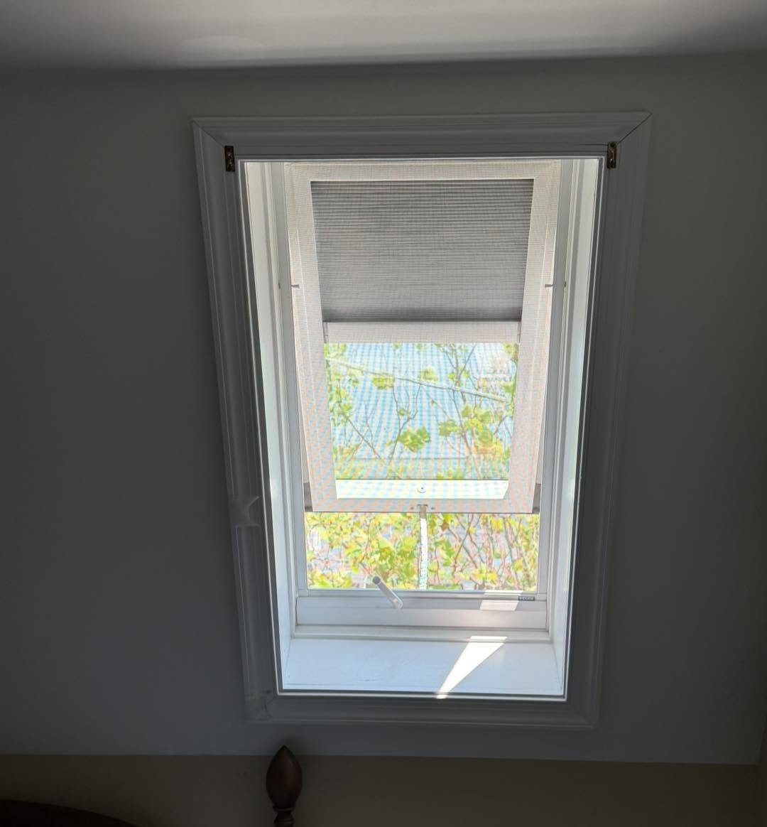 New VELUX skylight with solar-powered blind installed in an Ocean City, NJ home