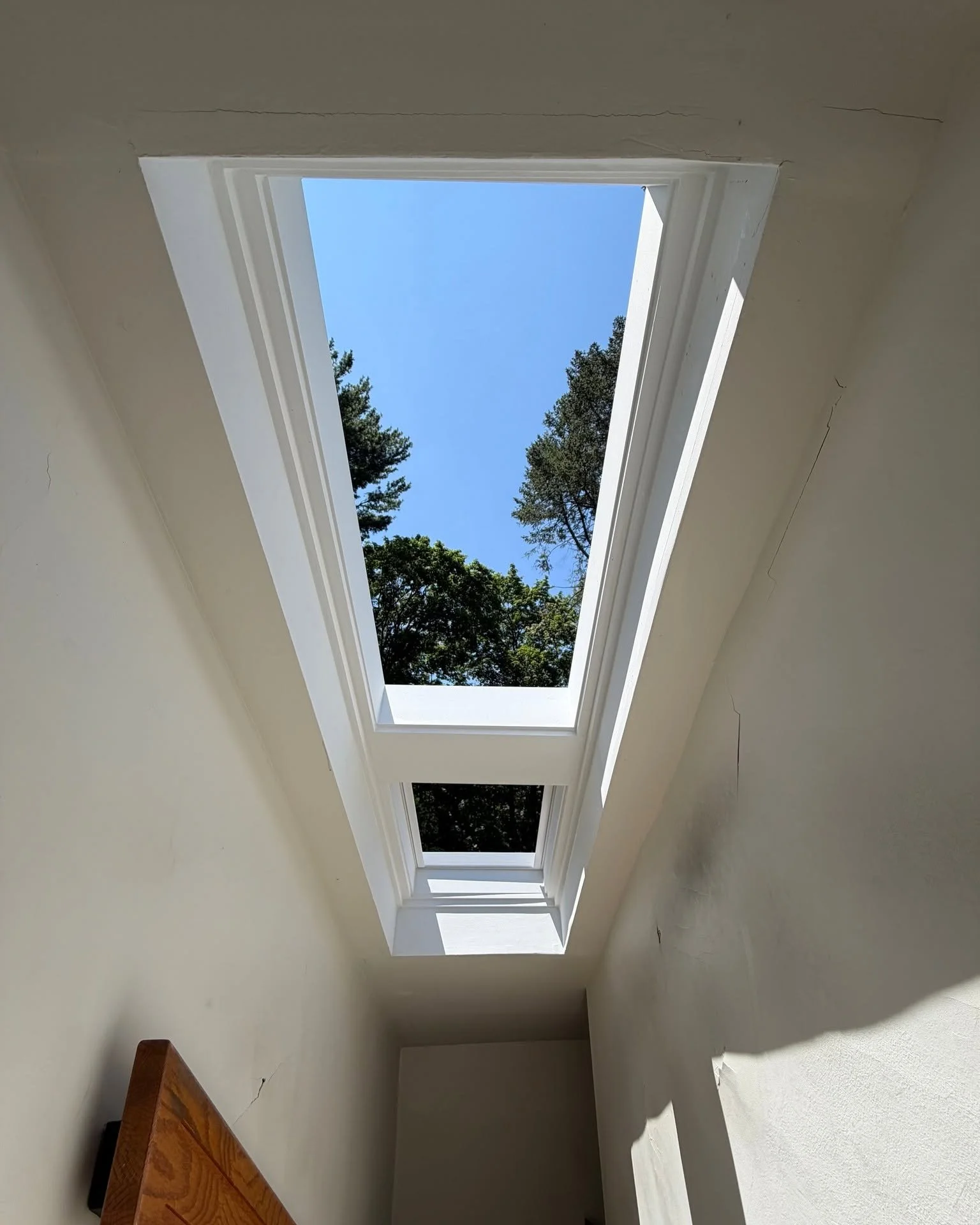 VELUX skylight with blind providing natural light and improved indoor comfort