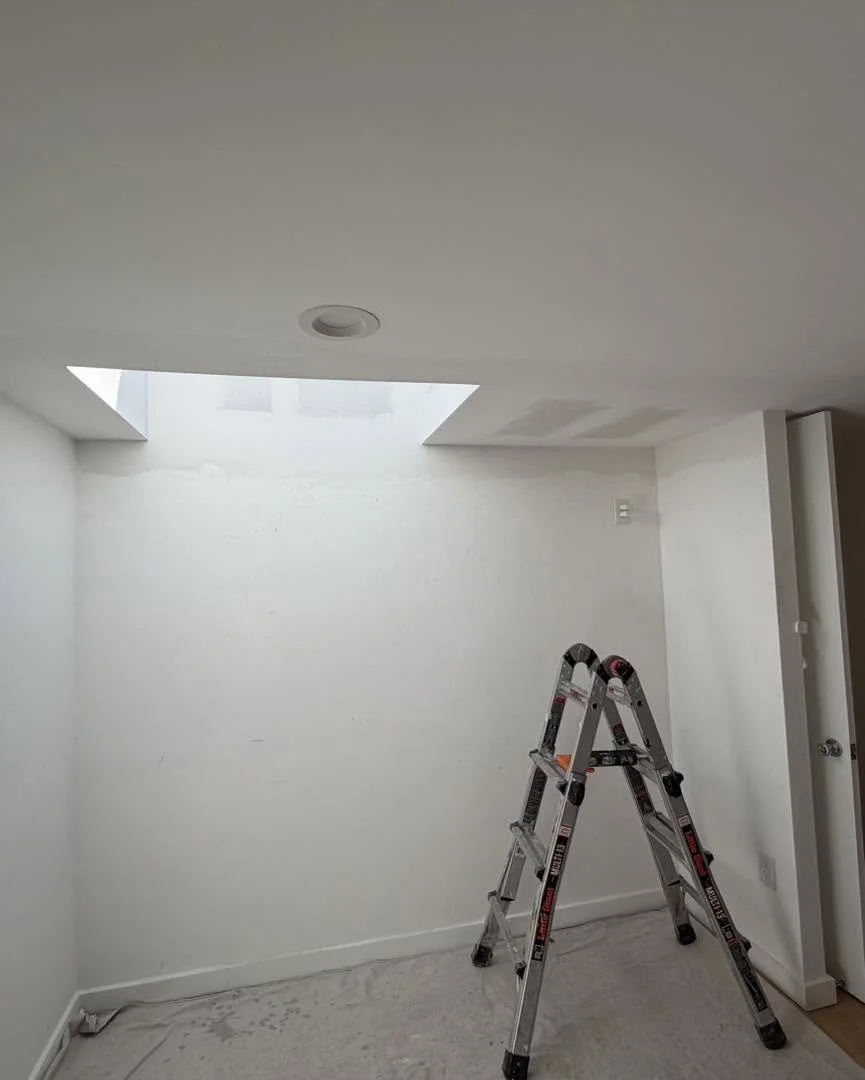 VELUX roof hatch installation in progress