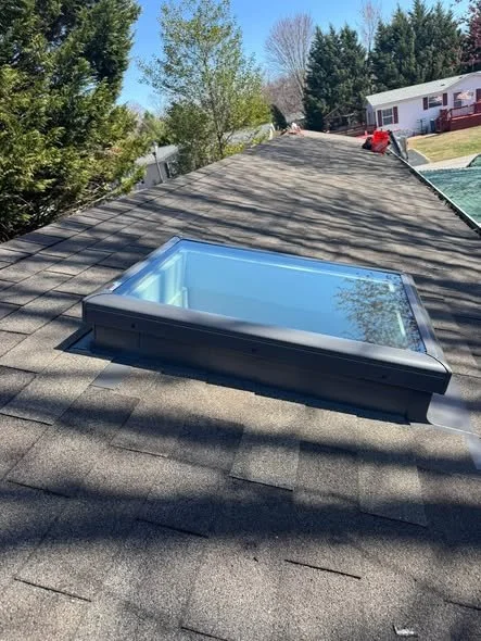 New skylight installed after replacement