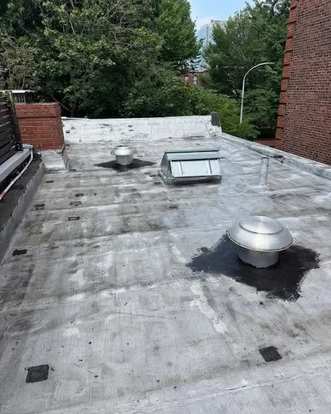 Outdated Philly Chain skylight before replacement