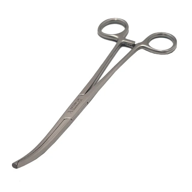 Fickling Tissue Forceps 1x2 Teeth Curved 18cm