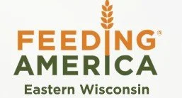 Feeding America logo with wheat symbol and text for Eastern Wisconsin