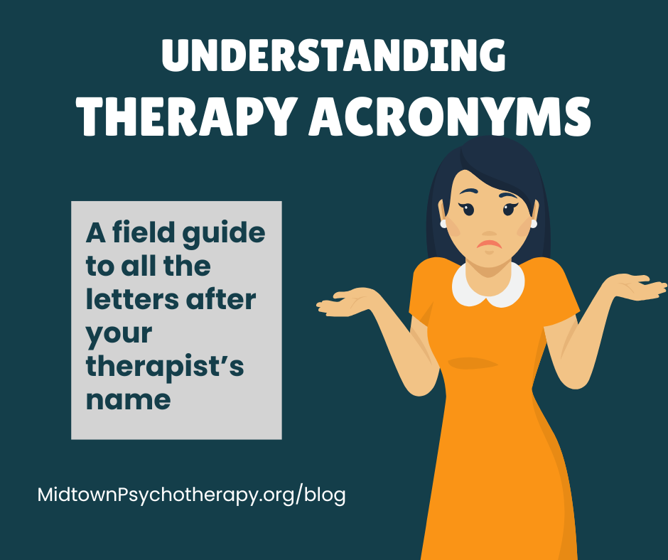 Understanding Therapy Acronyms