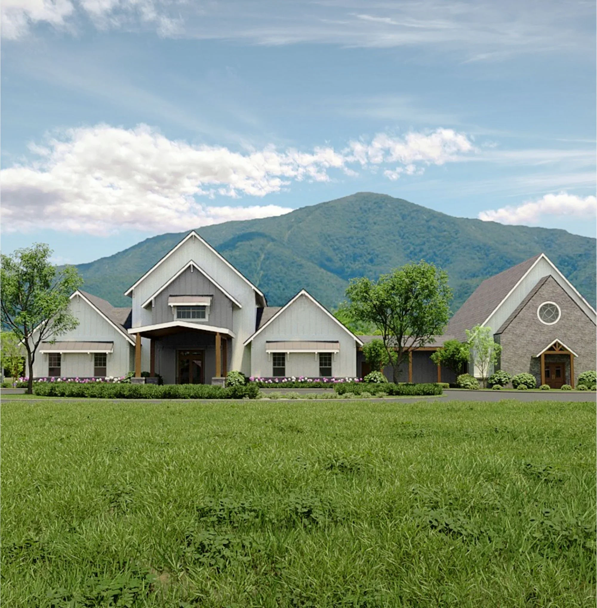 Front Rendering of Gatlinburg wedding venue