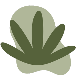 abstract green leaf design