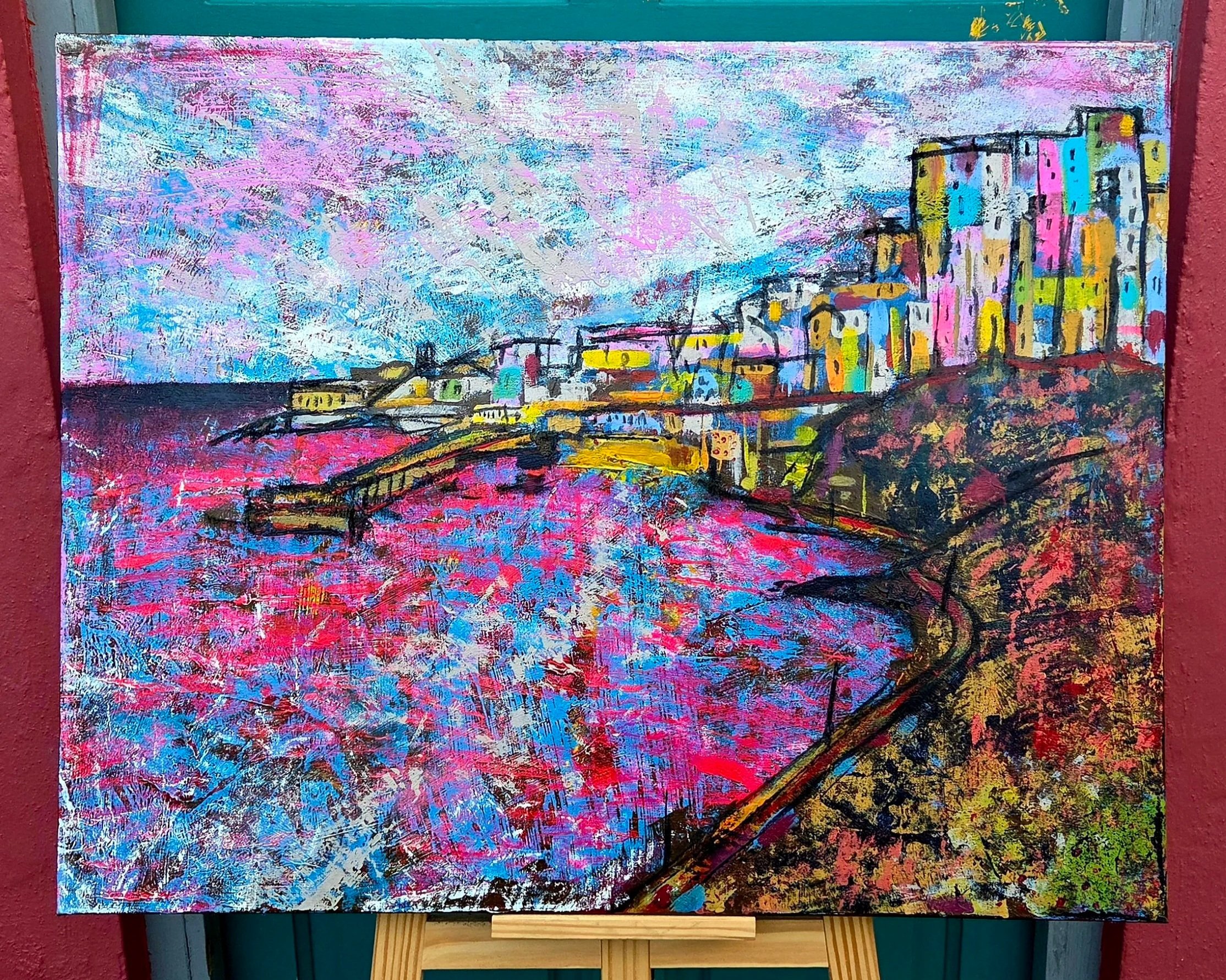 "Tenby Harbour" Original 60 x 80cm