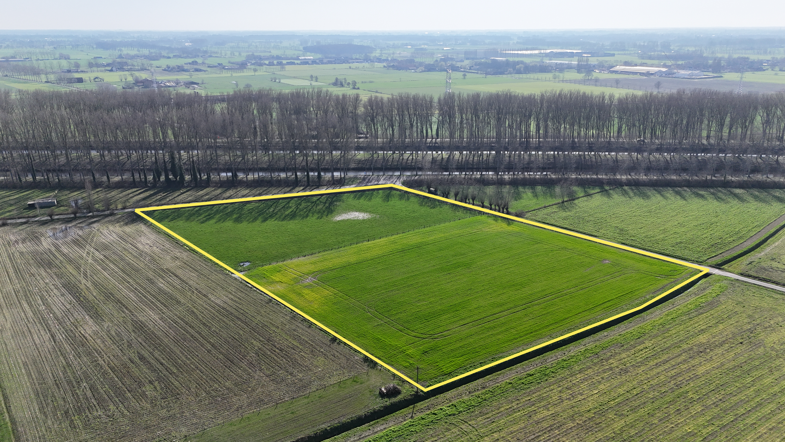 Akkerland in Waterpolder Damme