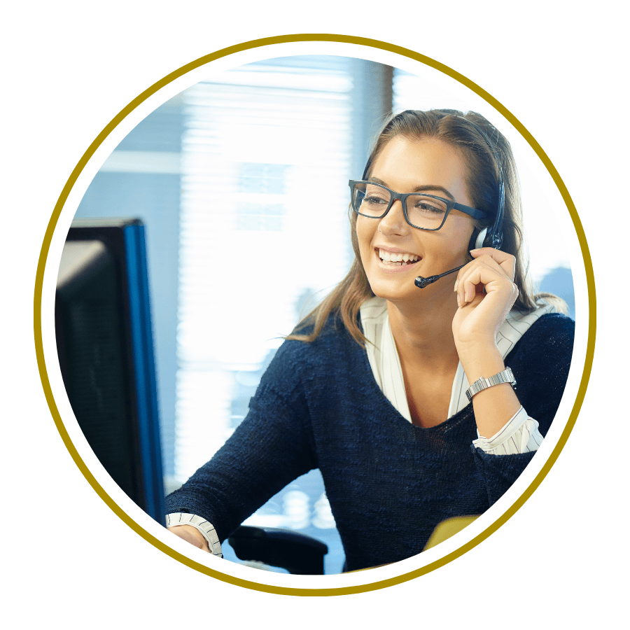 The Glover Brand Courier Care Expert happily assisting with questions and information.