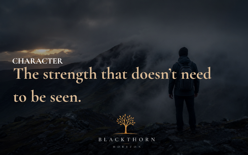 The strength that doesn't need to be seen.