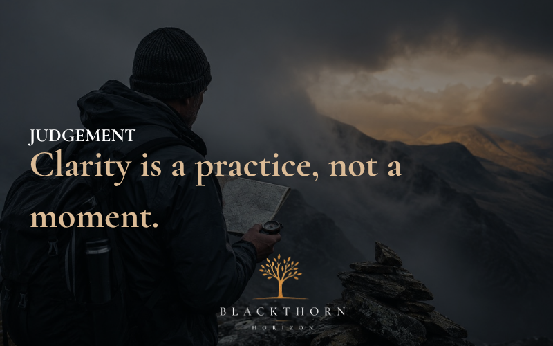 Clarity is a practice, not a moment.