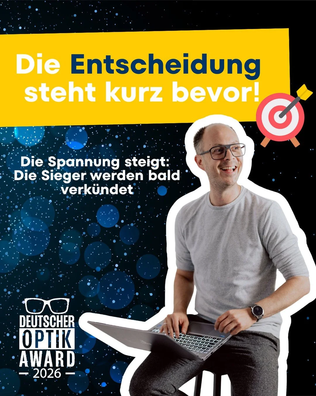 Die Entscheidung steht kurz bevor. ✅

Nach Fragebogen, Beurteilung der Antworten, Digital Check und Mystery Shopping geht der Deutscher Optik Award 2026 in die finale Bewertungsphase. 

Die Spannung steigt &ndash; die Sieger werden in K&uuml;rze beka