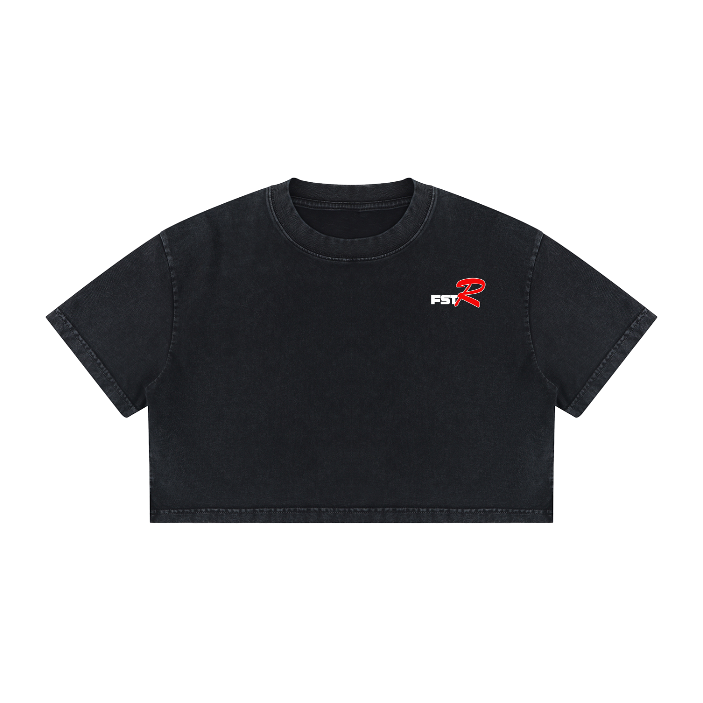 FSTR Women's Mineral Wash Cotton Crop T-Shirt