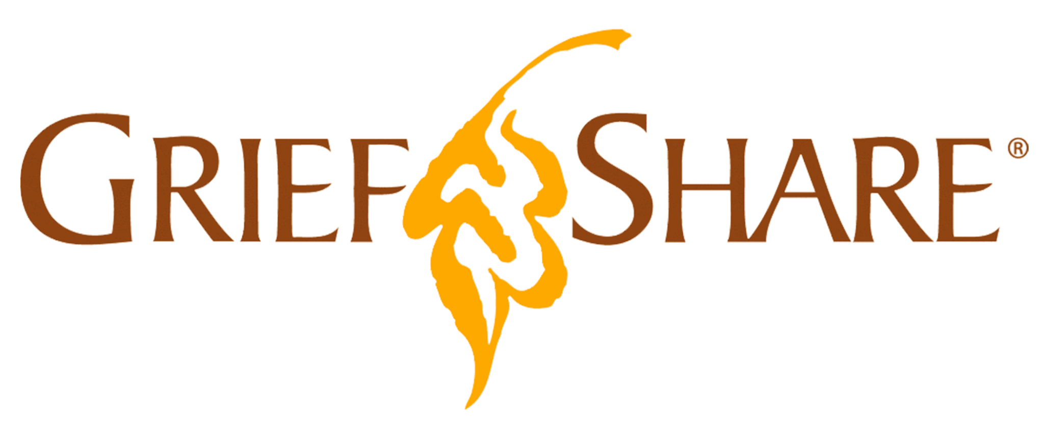 Graphic logo for 'Creek Share' featuring brown text and an orange leaf or flame design in the center.