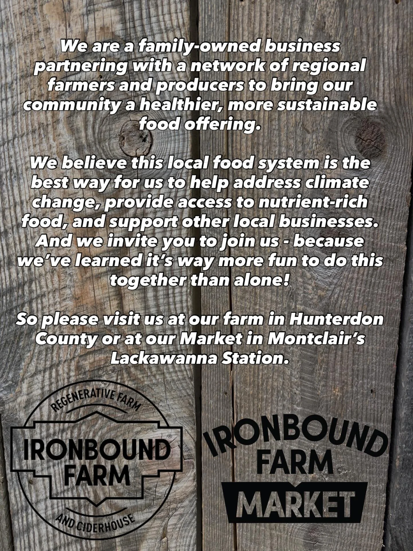 We are a family-owned business partnering with a network of regional farmers and producers to bring our community a healthier, more sustainable food offering. We believe this local food system is the best way for us to help address climate change, pr