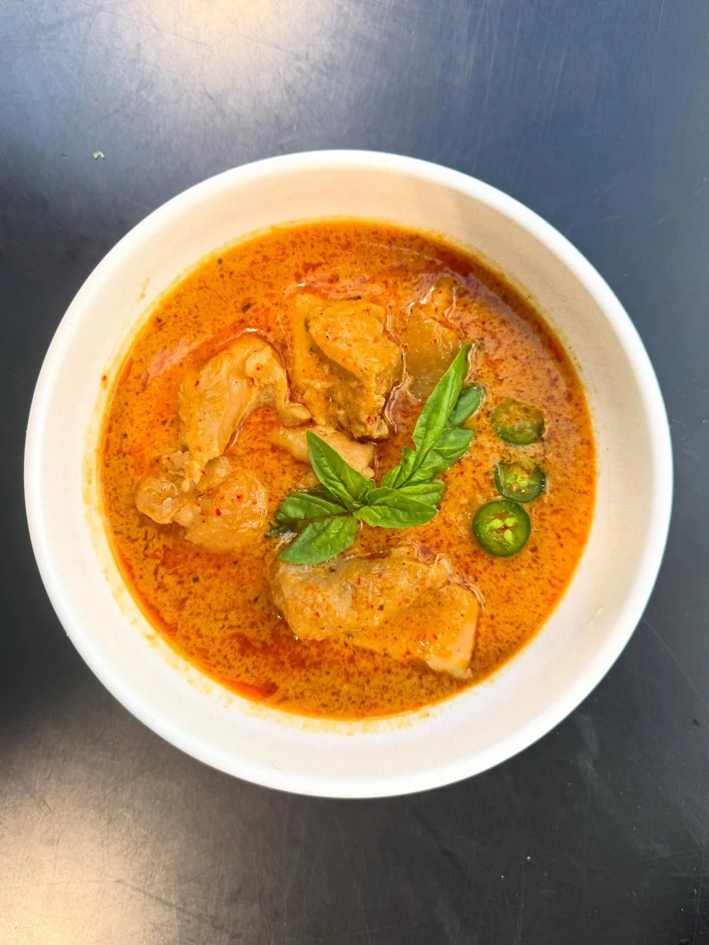 Back again this week with another Ironbound Farm Market meal inspo!🧑&zwj;🍳🌶️ Panang curry made with a delicious curry paste that we just got in this week along with Ironbound Farm chicken thighs! Come by and try out this easy to make dish that you