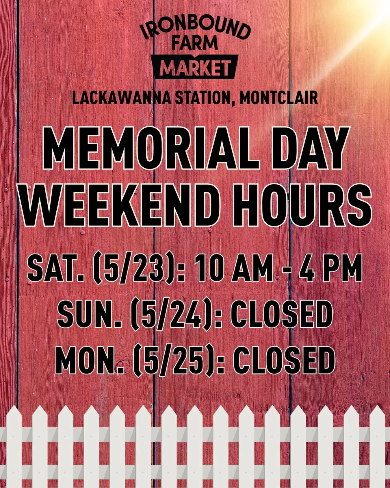 Even though the weekend&rsquo;s forecast isn&rsquo;t looking too pretty, be sure to stop by Ironbound Market to stock up on fresh goodies before Memorial Day Weekend! Whether you want some local produce, or some of Ironbound&rsquo;s own hard ciders t