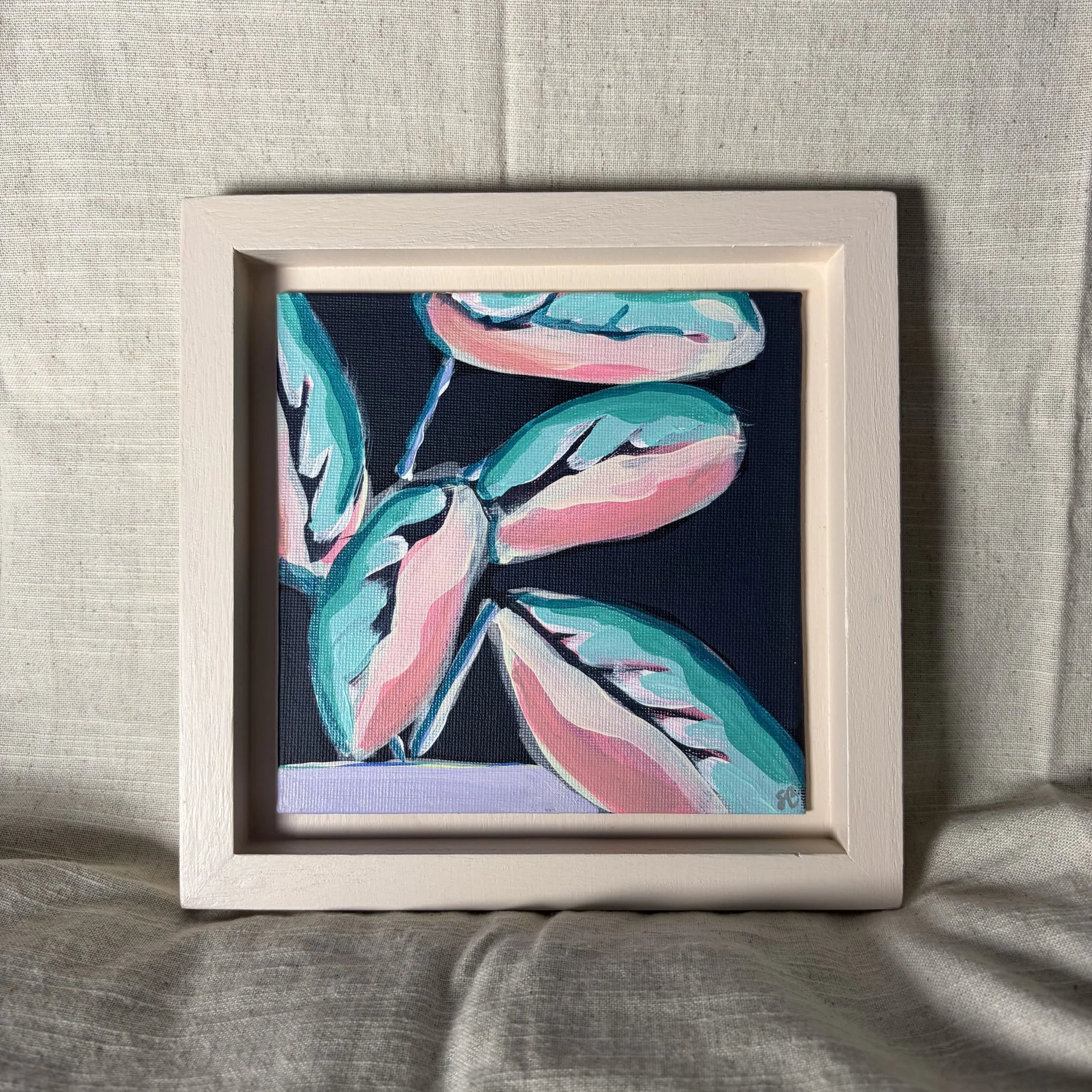 Framed painting on board / 002