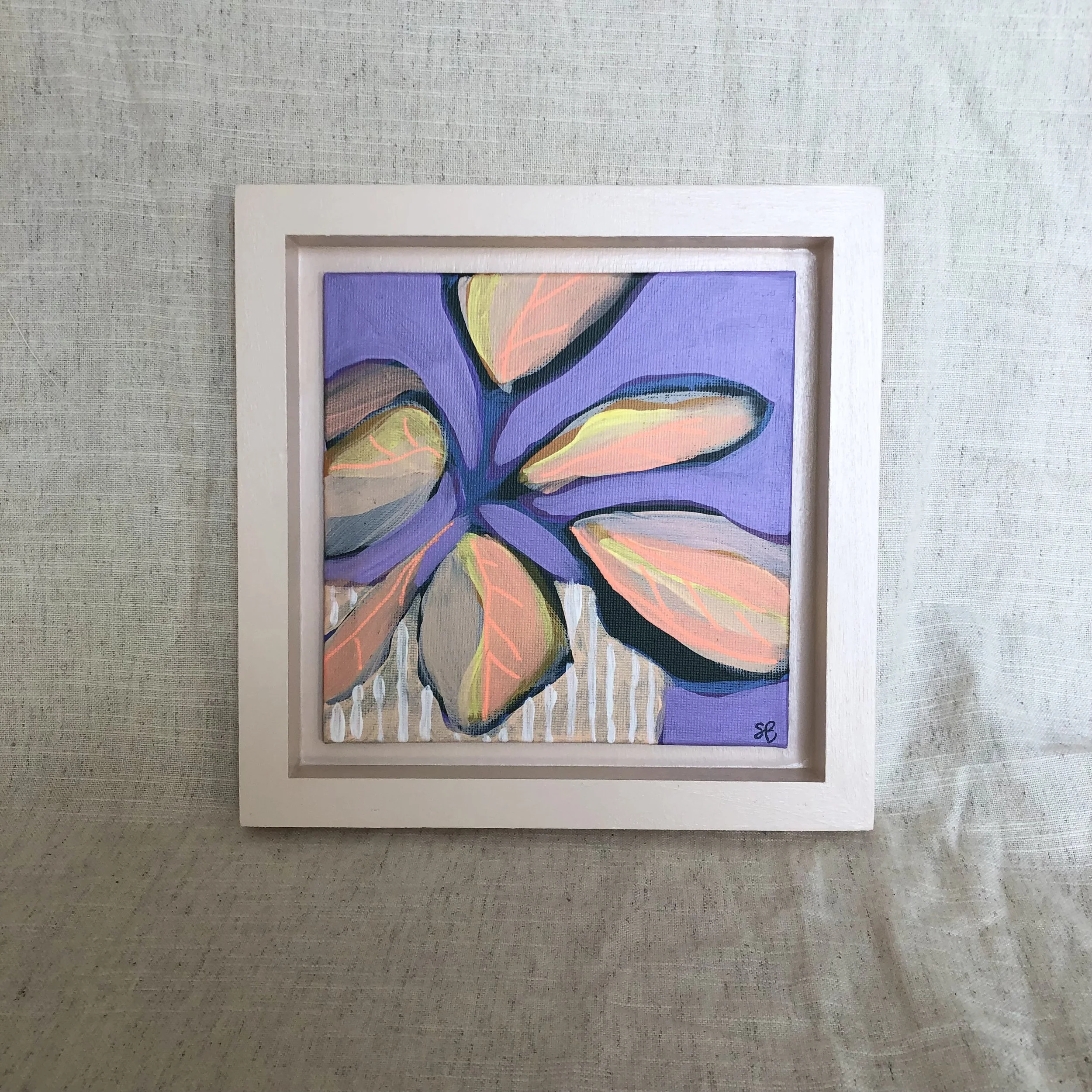 Calathea No.03 on Purple