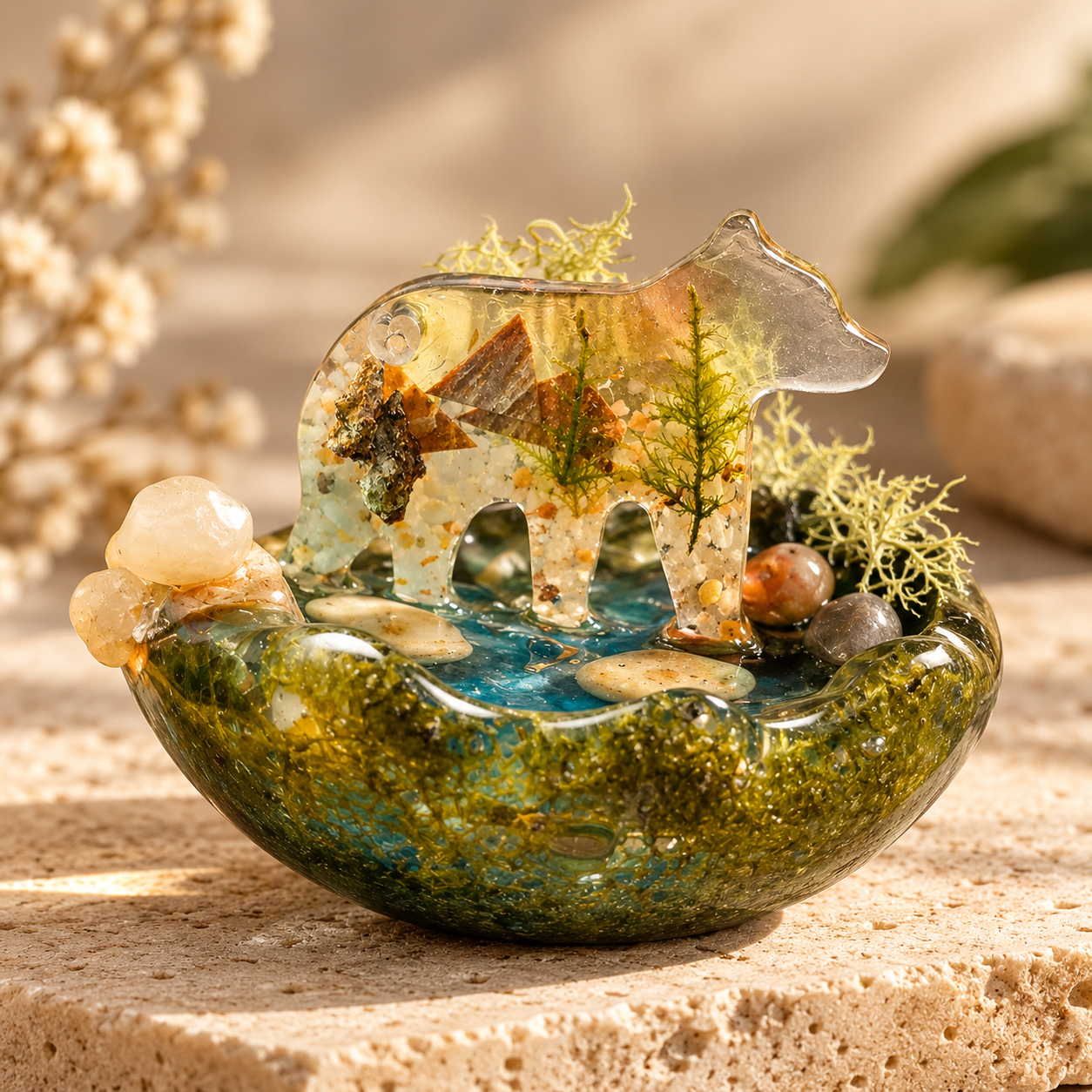 Miniature Resin Bear Pond Diorama.png