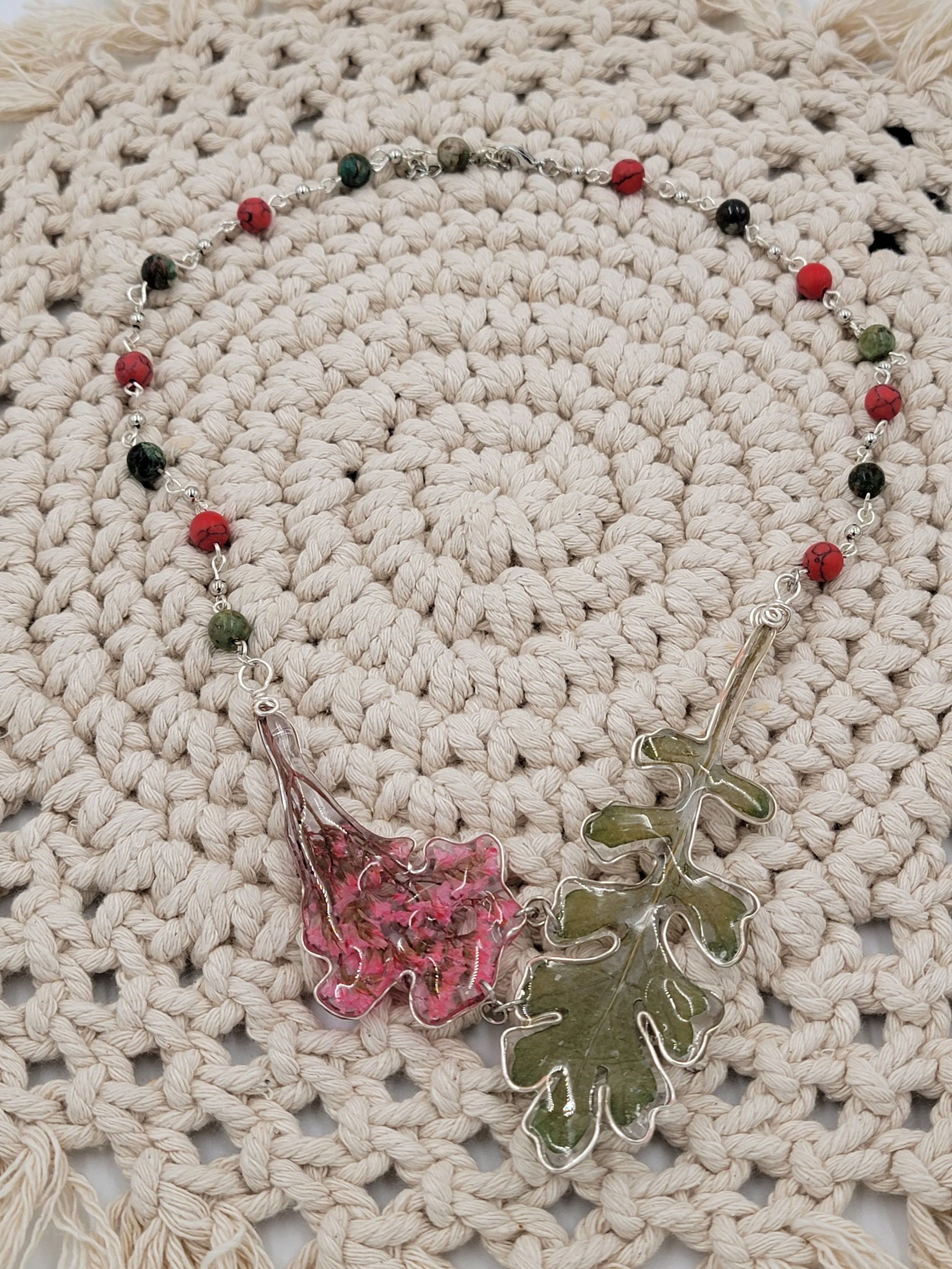 Botanical Leaf Duo Necklace