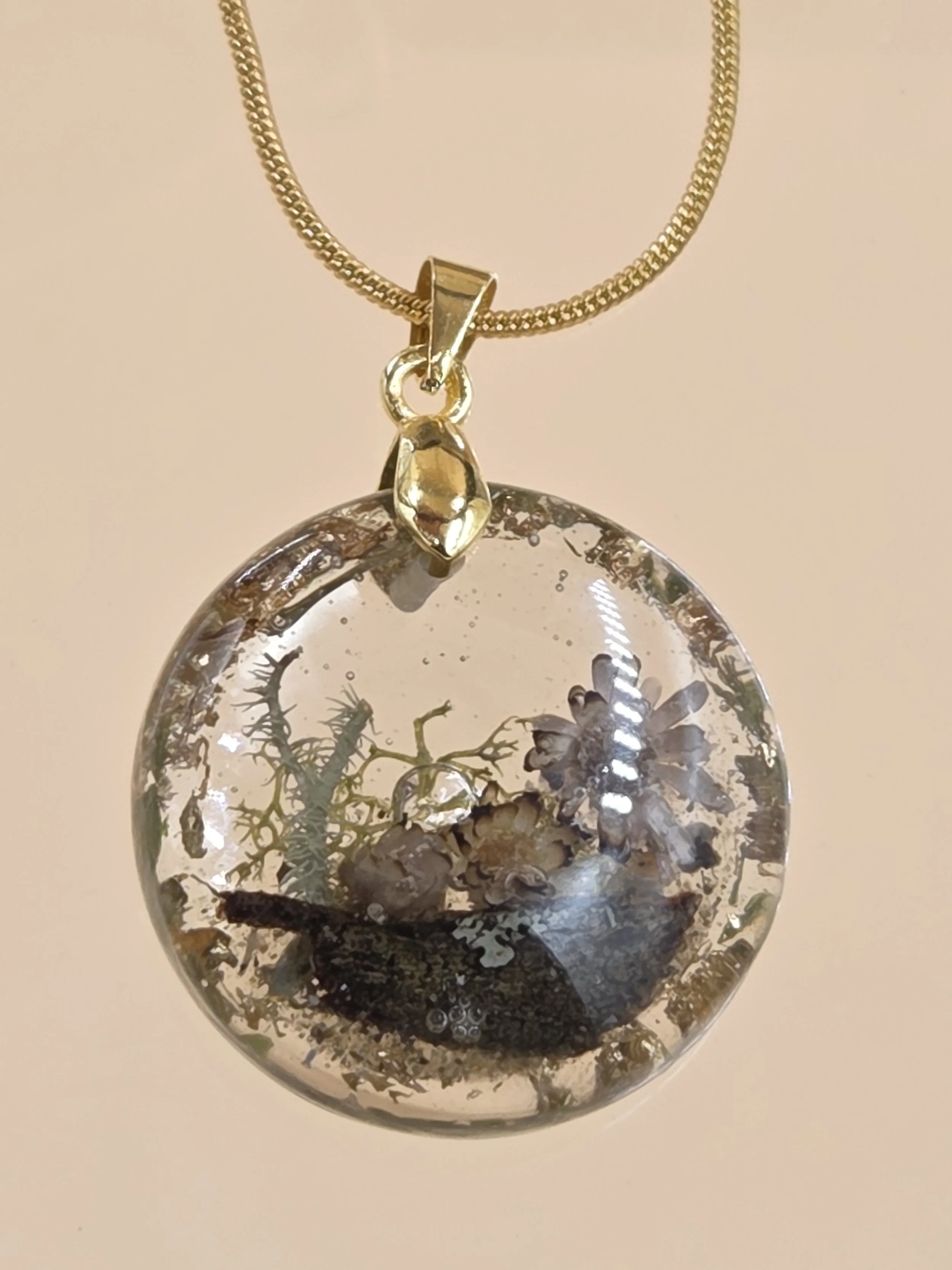 Forest Treasures Round Botanical Pendant