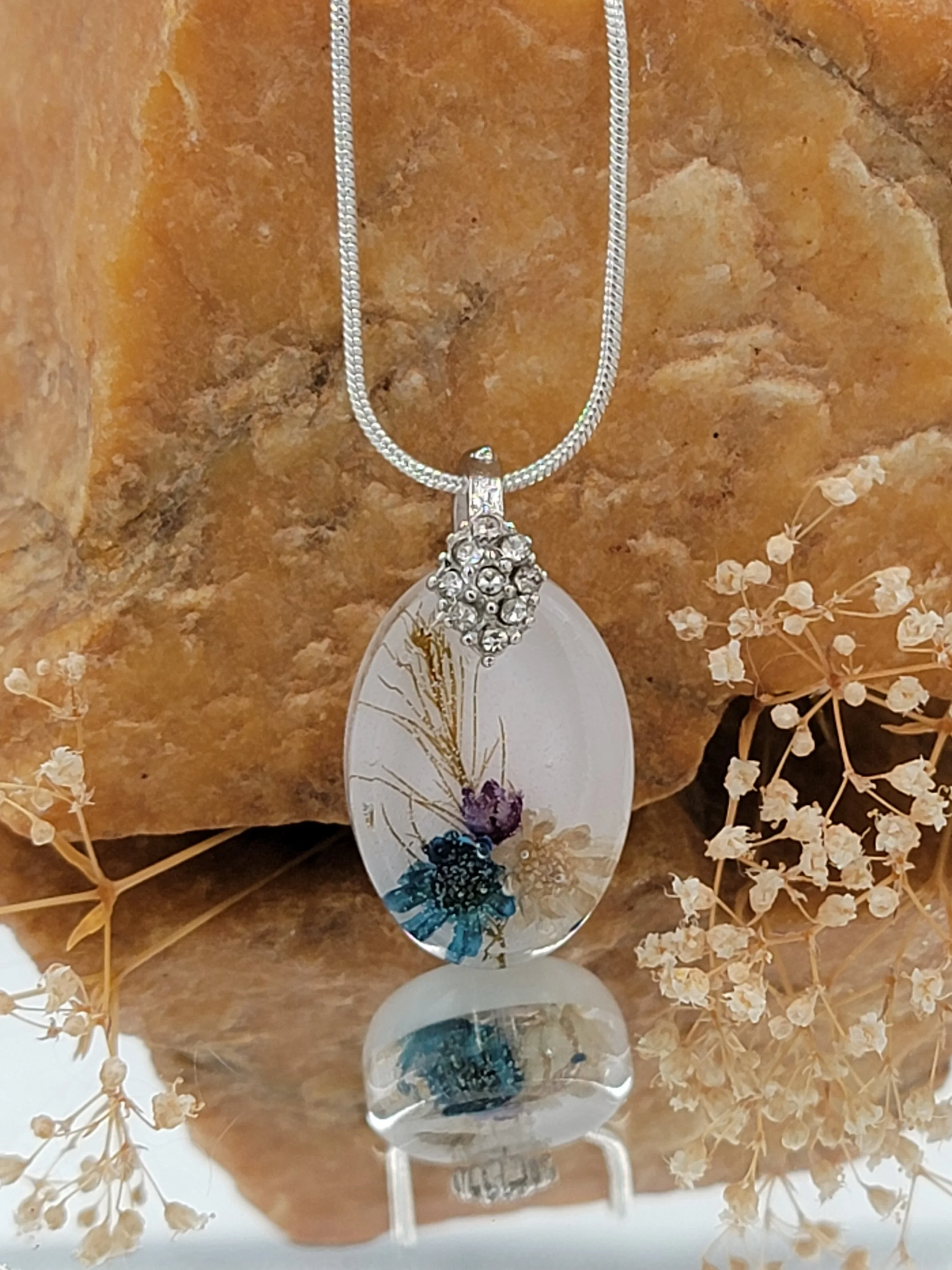 Moonlit Meadow Oval Pendant