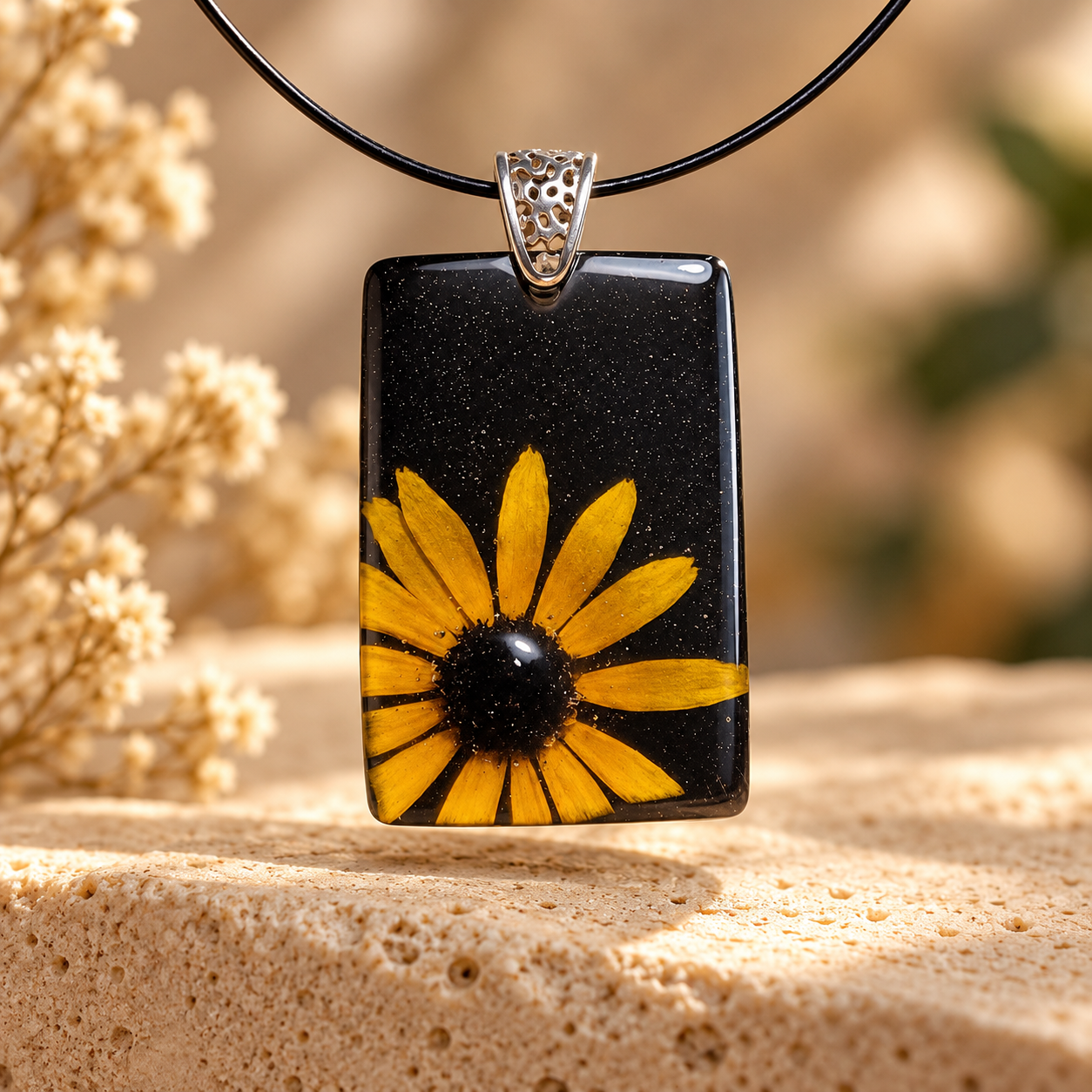Golden Daisy Resin Pendant.png