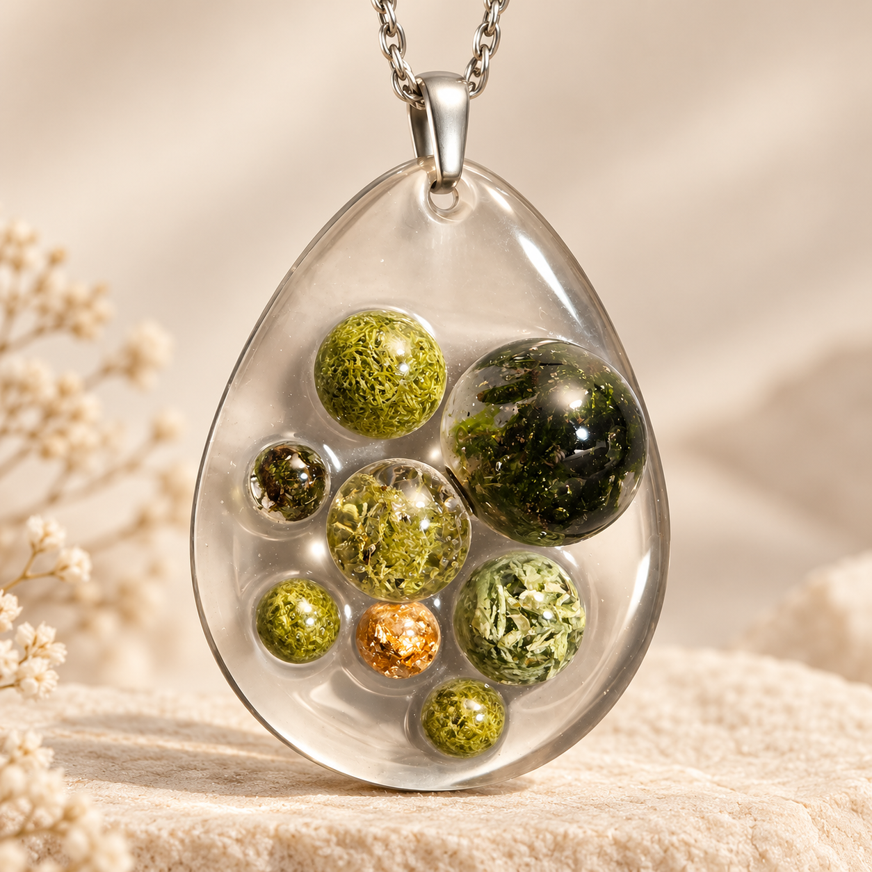Botanical Teardrop Resin Pendant.png
