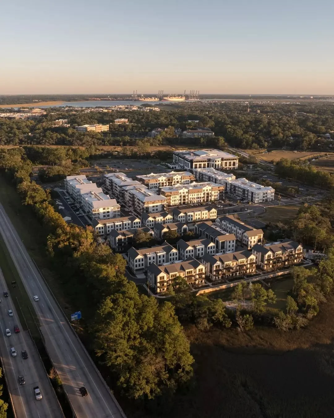 Framed by marsh, greenspace, Nowell and Beresford Creek, Nowell Creek Village rises as a modern retreat connected to the quiet beauty of Daniel Island.