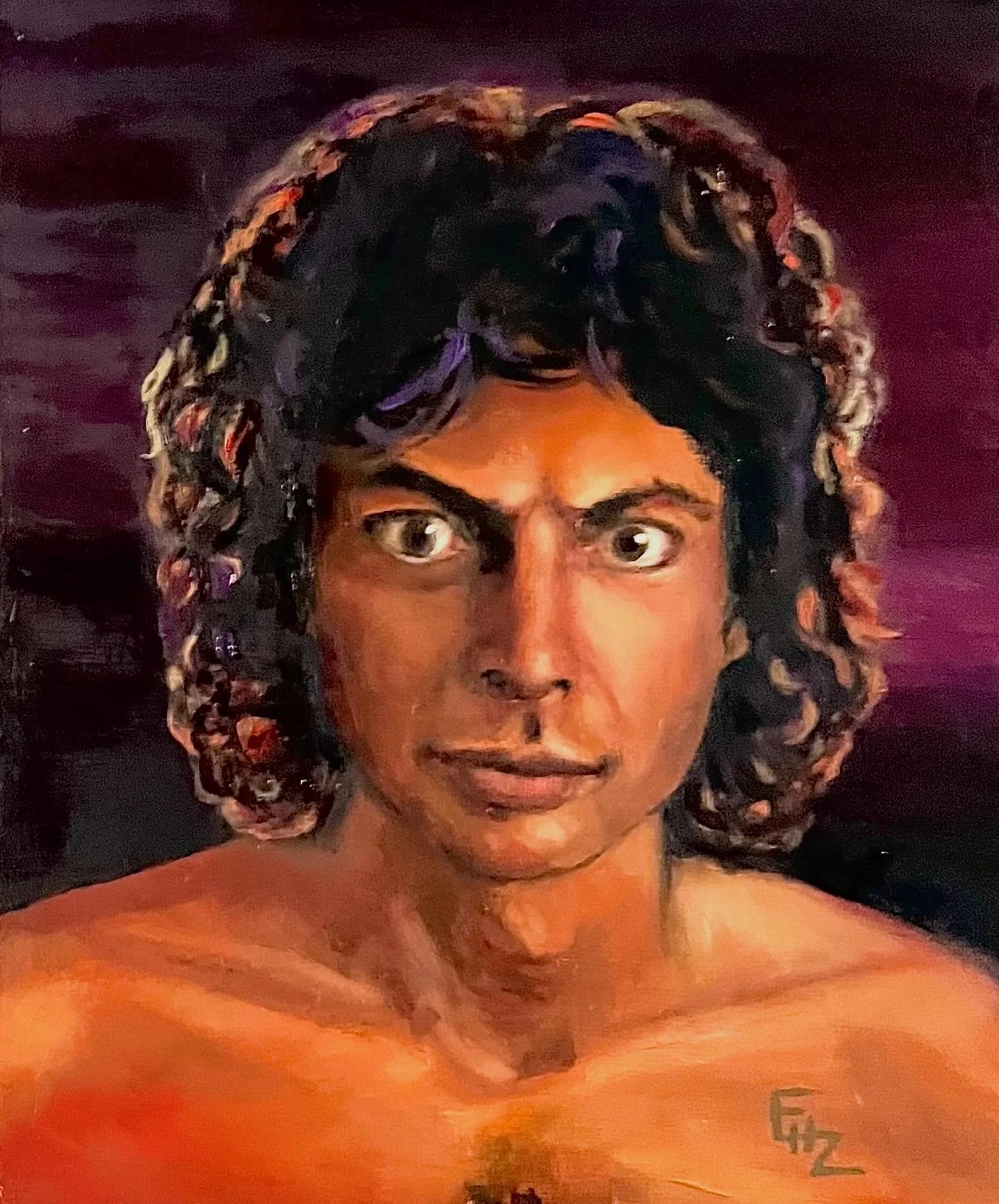 Happy Jeff Goldblum day! Why is it Jeff Goldblum day? Because I&rsquo;m posting a painting of Jeff Goldblum I just finished! 
&ldquo;Goldblum 2&rdquo; oil on 8x10 board 
Original may or may not be for sale in the future (I haven&rsquo;t decided) but 