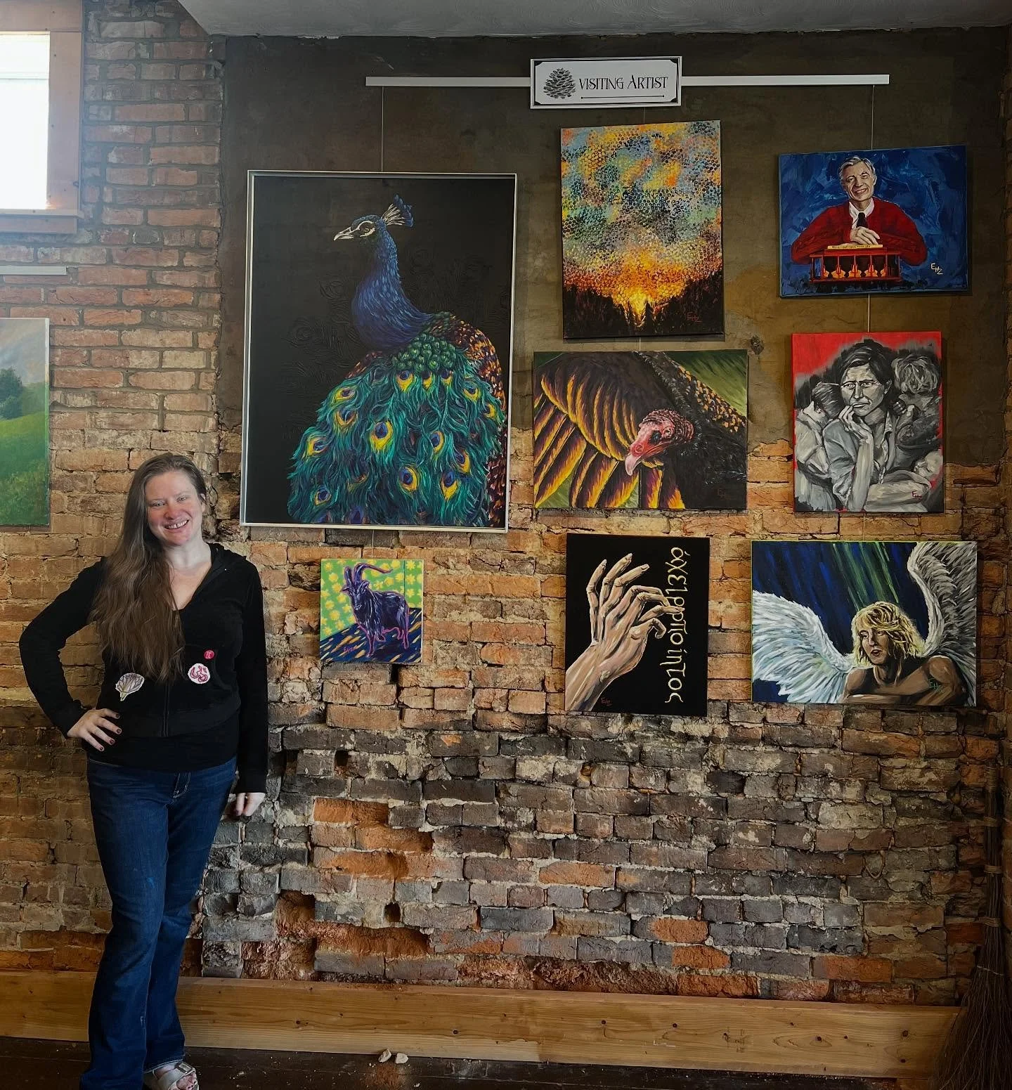 Good morning! My first gallery exhibition starts tonight at @thefoxclarkgallery ! I&rsquo;m so beyond thrilled and excited. If you&rsquo;re heading to Indiana PA in the month of October stop by and take a look and maybe buy some art! 
🎨
#artist #gal