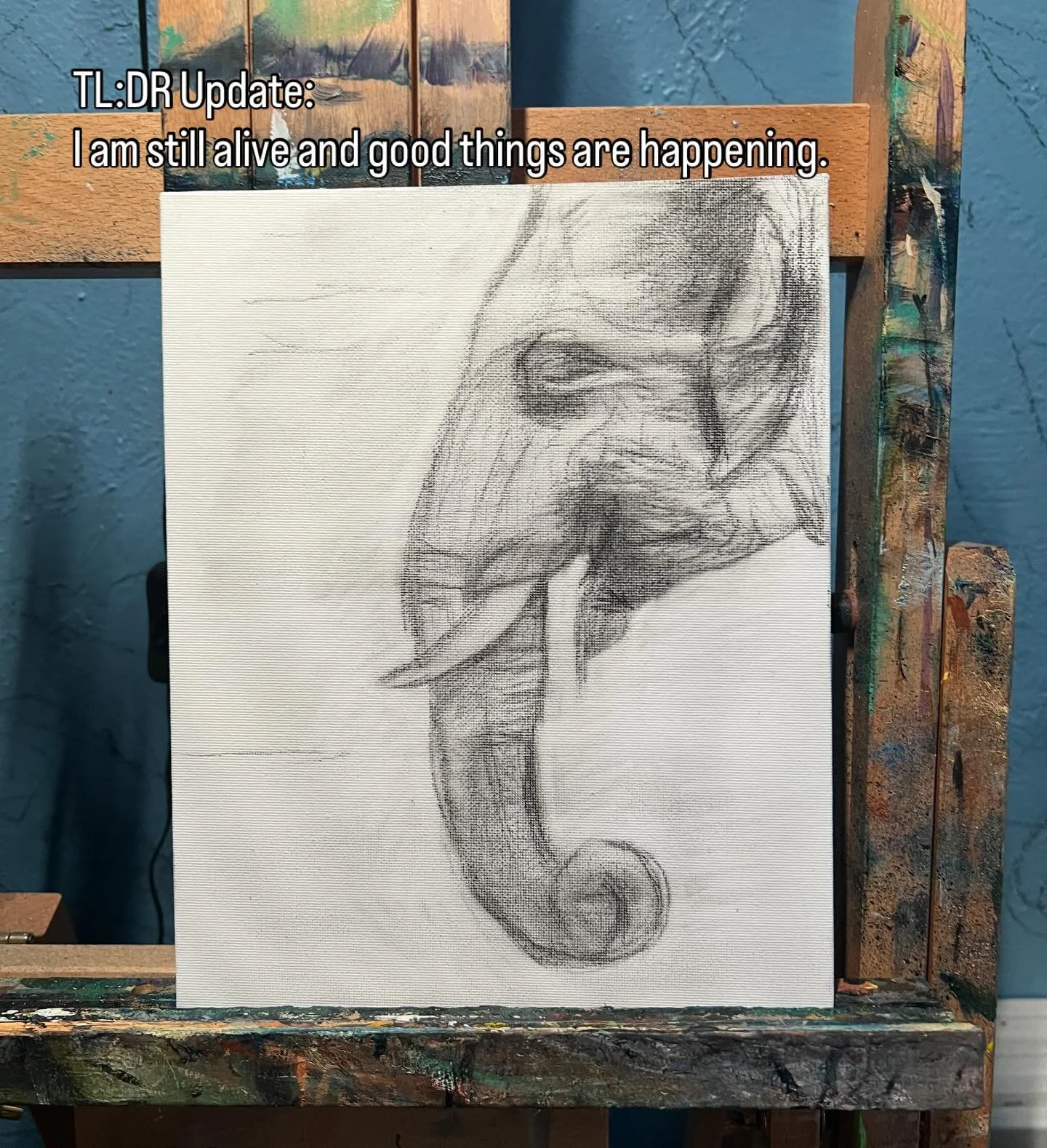 New piece on the easel! I&rsquo;ve been out of touch on socials for a couple weeks, Christmas crafting season. And I still have a wee bit more to do- but I have some exciting news! 
In 2026 I&rsquo;m going to be doing my first art market as Vincent V