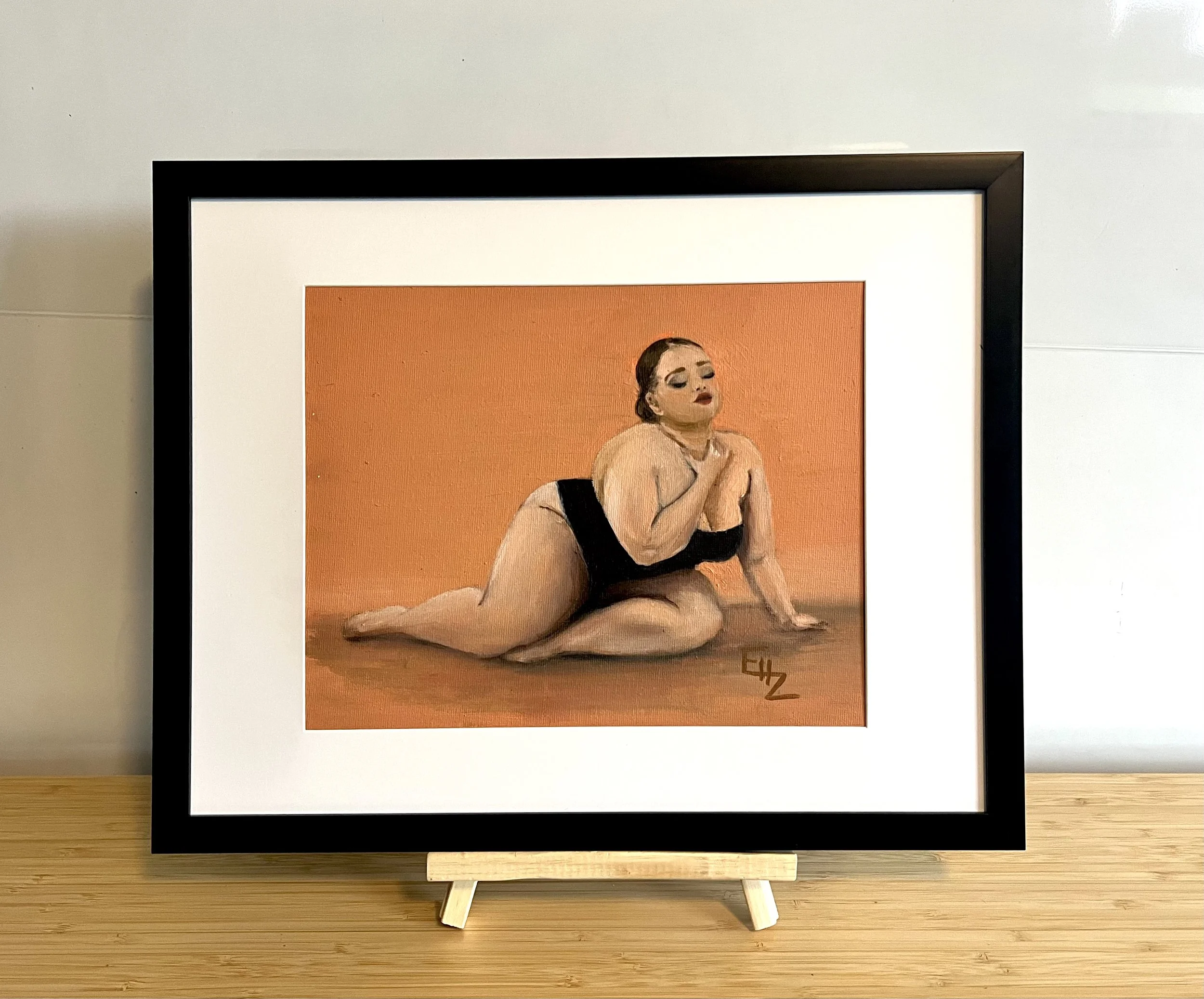 Model in Peach
