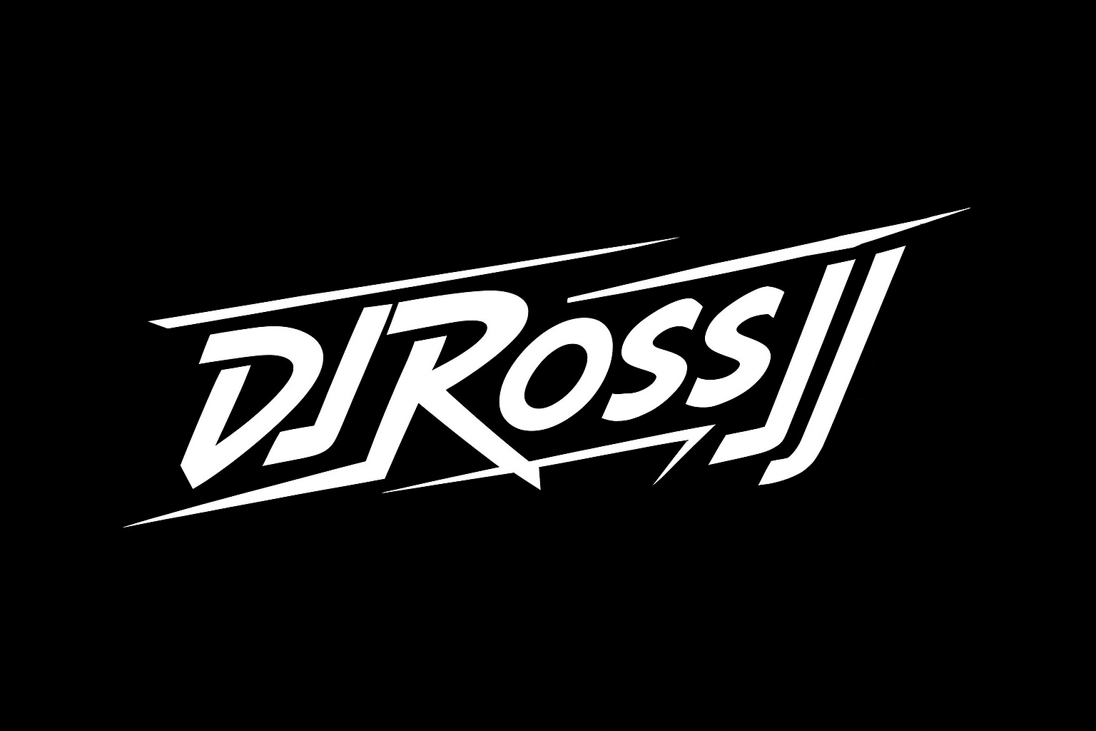 BLACK & WHITE T SHIRT WITH ROSSJJ LOGO